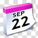 WinXP ICal, Sep  calendar icon transparent background PNG clipart