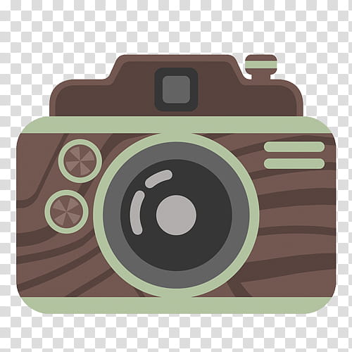 Retro Cam s, brown and white camera transparent background PNG clipart
