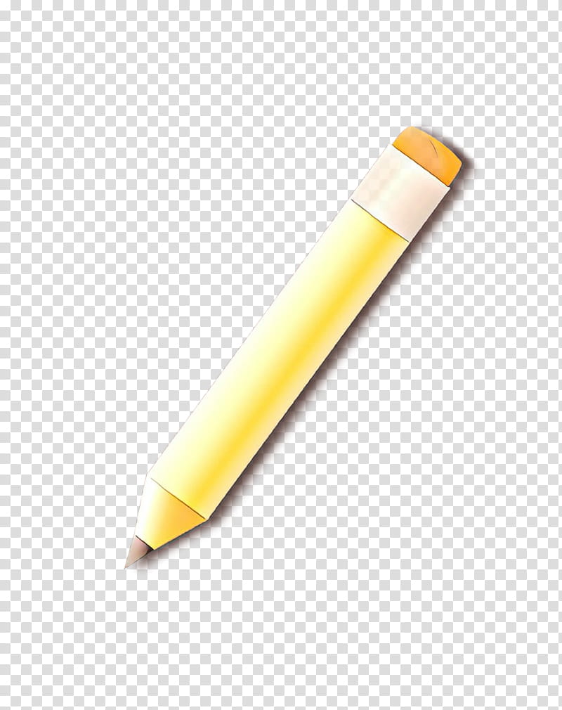 yellow pen office supplies pencil writing implement, Writing Instrument Accessory, Cone transparent background PNG clipart