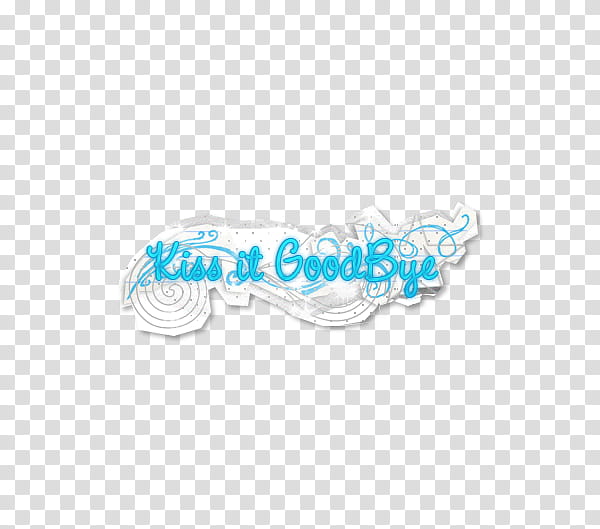 Textos Sweet s, Kiss it Goodbye text transparent background PNG clipart