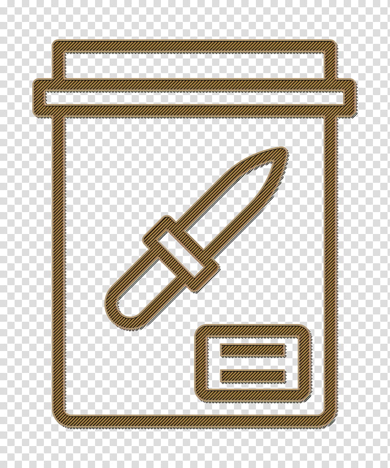 Evidence icon Knife icon Crime icon, Line, Logo transparent background PNG clipart