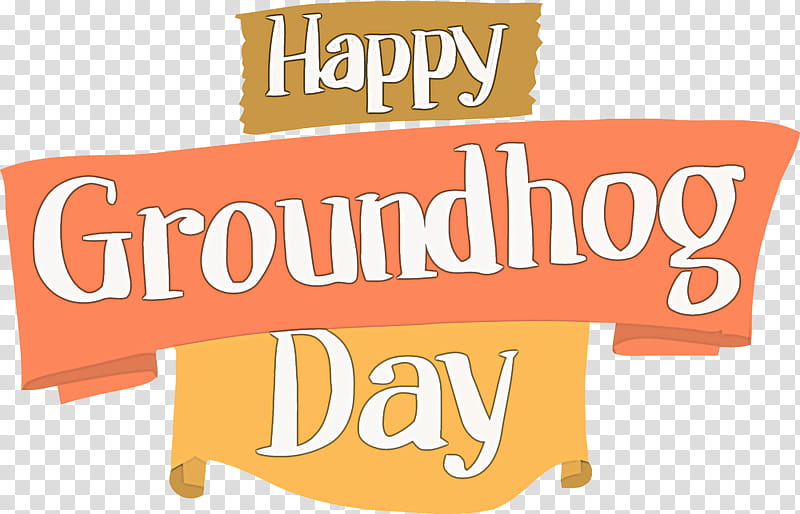 groundhog day happy groundhog day groundhog, Spring
, Text, Orange, Logo, Signage, Banner transparent background PNG clipart