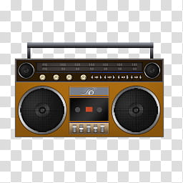 boombox icons, boombox orange transparent background PNG clipart