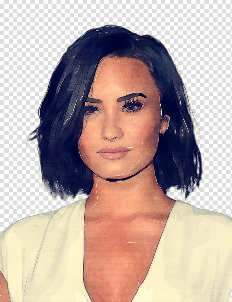 Eye Logo, Demi Lovato, Drawing, Tori Vega, Desktop , Human Eye, , Black Hair transparent background PNG clipart