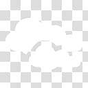 plain weather icons, , two white clouds transparent background PNG clipart