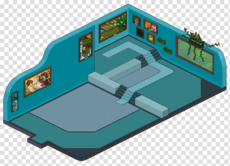 Habbo, Room, Lobby, Hall, Hotel, House, Turquoise, Technology transparent background PNG clipart