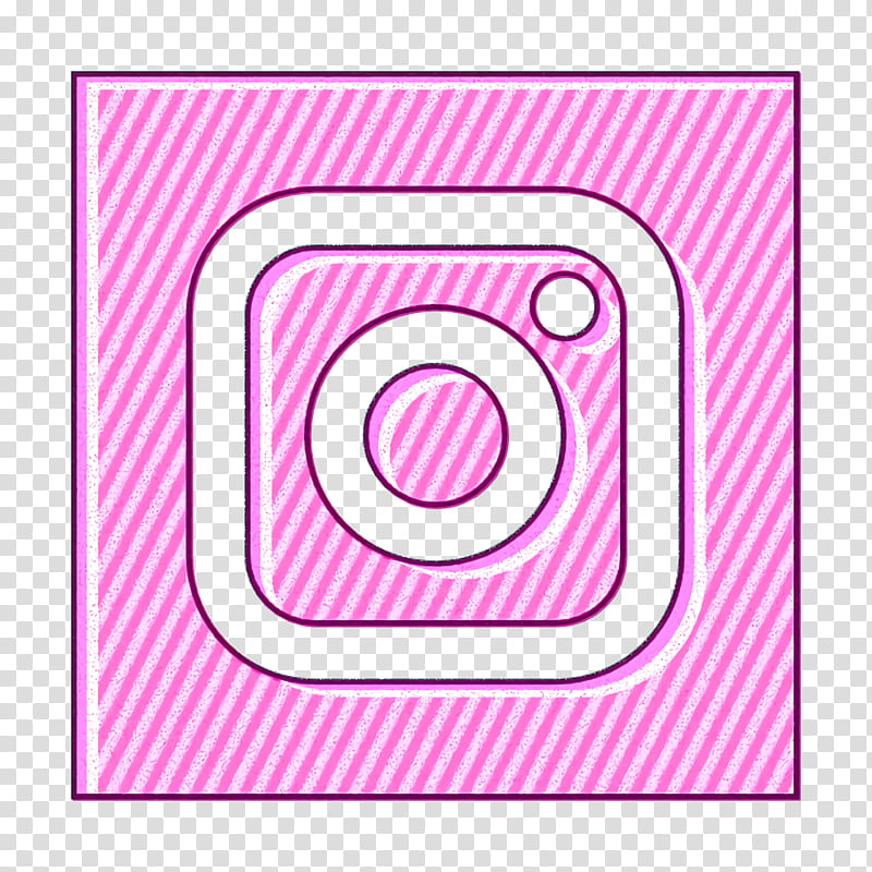 Instagram Icon Social Networks Logos Icon Pink M Line Point