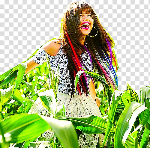 Selena Gomez Hit The Lights, smiling Selena Gomez surrounded transparent background PNG clipart