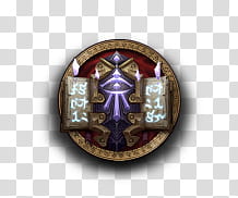 World of Warcraft Dock Icons, Mage, brown, black, and purple evil eye illustration transparent background PNG clipart