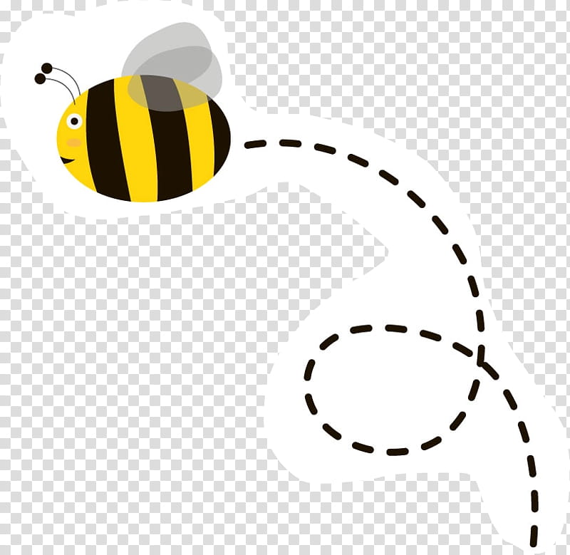 Bee, Cartoon, Logo, Honeybee, Yellow, Bumblebee, Membranewinged Insect, Line transparent background PNG clipart