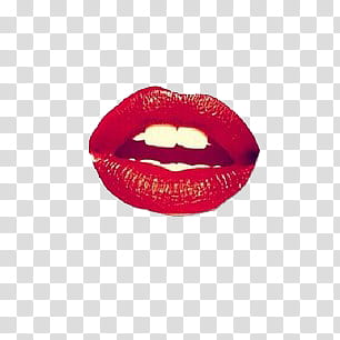 Crazy, red lips transparent background PNG clipart
