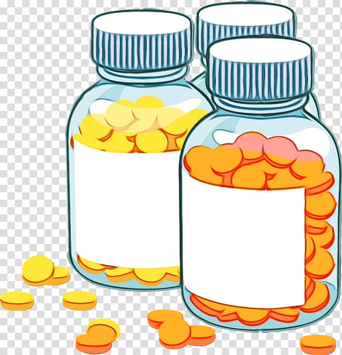 Plastic Bottle, Watercolor, Paint, Wet Ink, Pharmaceutical Drug, Tablet, Medical Prescription, Medicine transparent background PNG clipart