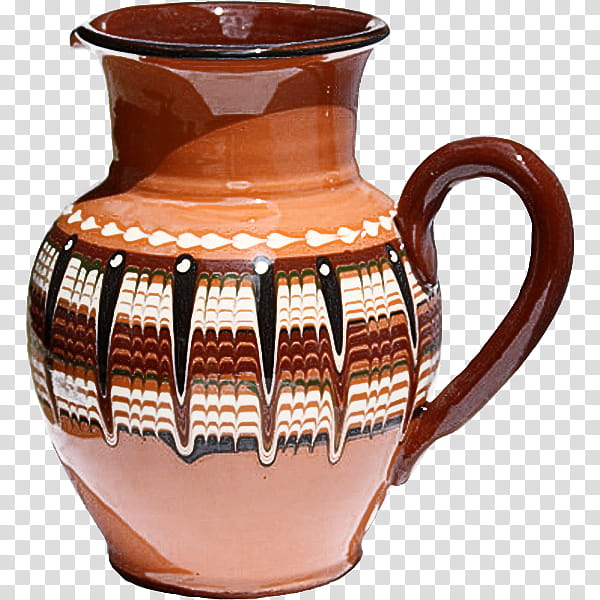 earthenware pitcher pottery serveware jug, Ceramic, Brown, Tableware, Drinkware, Dishware, Lid, Teapot transparent background PNG clipart