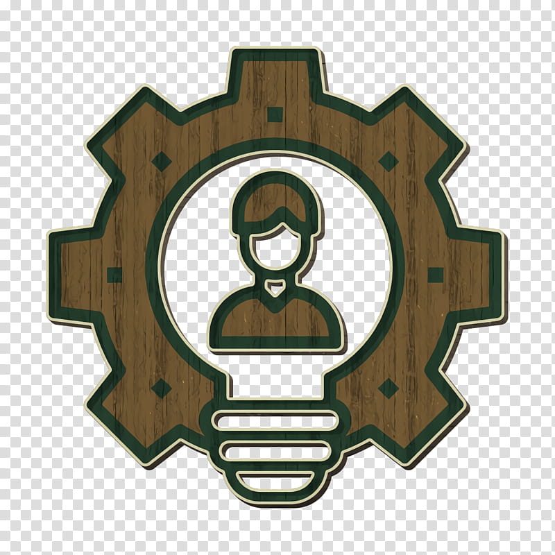 Cog icon Leader icon Management icon, Symbol, Logo transparent background PNG clipart