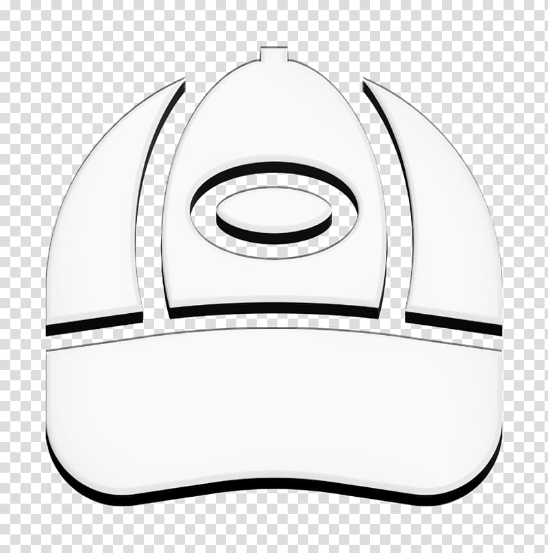 Clothes icon Cap icon, White, Clothing, Trucker Hat, Headgear, Baseball Cap, Logo, Blackandwhite transparent background PNG clipart
