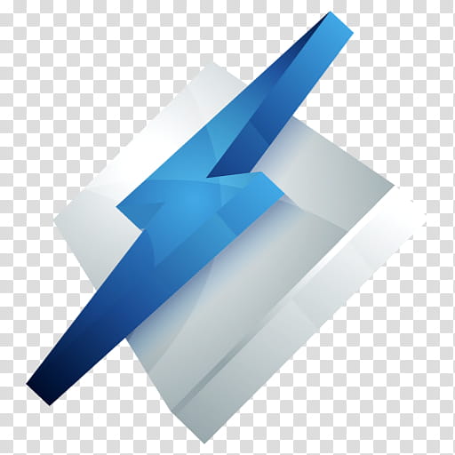 HP Dock Icon Set, HP-Winamp, blue lightning bolt art transparent background PNG clipart