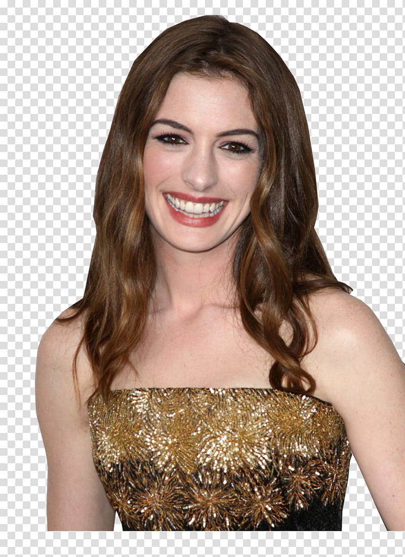 Anne Hathaway Red Carpet transparent background PNG clipart