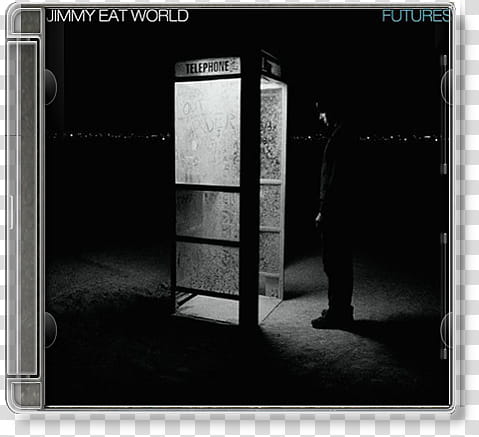 Album Cover Icons, jimmy eat world . futures, grayscale of telephone booth transparent background PNG clipart