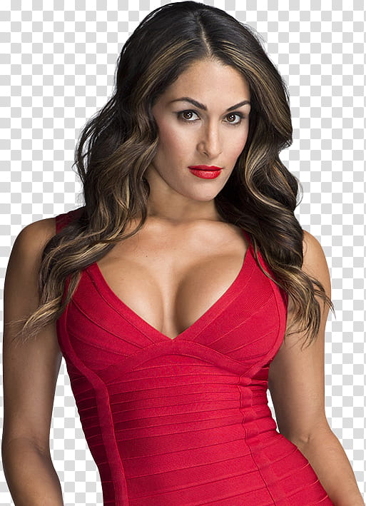 Nikki Bella Red Dress transparent background PNG clipart