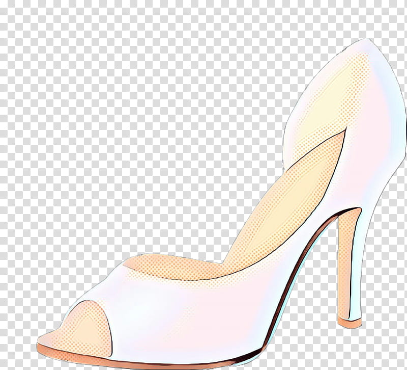 footwear high heels shoe yellow court shoe, Pop Art, Retro, Vintage, Beige, Basic Pump, Sandal, Leather transparent background PNG clipart