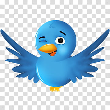 Twitter , blue and yellow bird illustration transparent background PNG clipart