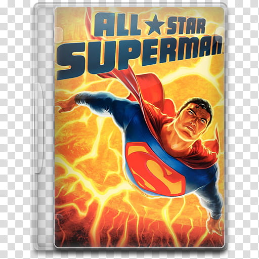Movie Icon , All-Star Superman, All Star Superman DVD case transparent background PNG clipart