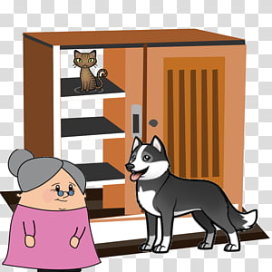 Border Collie, Cupboard, Cabinetry, Furniture, Kitchen Cabinet, Closet, Dog,  Cartoon transparent background PNG clipart thumbnail