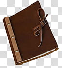 Journals, brown leather hardbound book transparent background PNG clipart