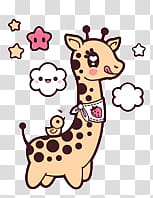 pink giraffe art transparent background PNG clipart