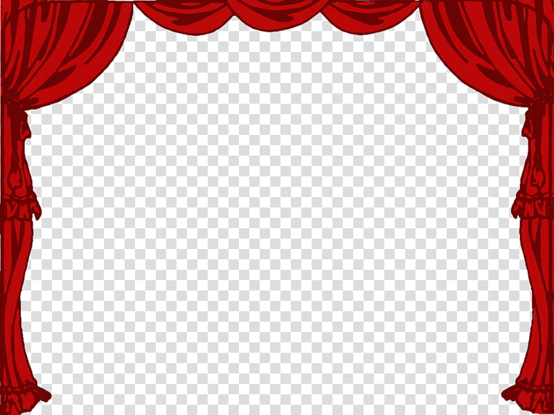 Stage Curtains, red curtain illustration transparent background PNG clipart