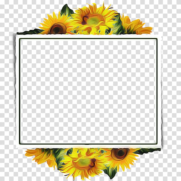 Background Flowers Frame, Frames, Common Sunflower, BORDERS AND FRAMES, Sunflower Seed, Lenox Sunflower Frame, Flower Frame, Sunflowers transparent background PNG clipart