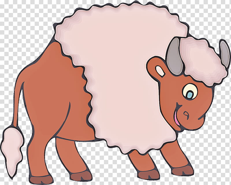 cartoon bovine snout working animal live, Cartoon, Live, Cowgoat Family transparent background PNG clipart