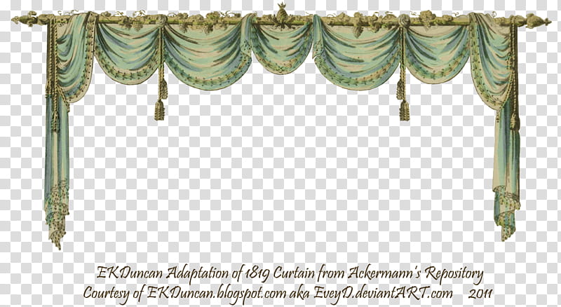 Swag Curtain Ocean, blue curtain transparent background PNG clipart