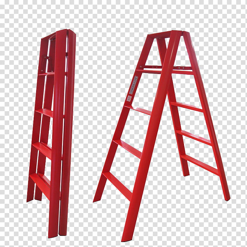Ladder, Keukentrap, Louisville Ladder Fs4006, Aluminium, Staircases, Alamy, Red, Furniture transparent background PNG clipart