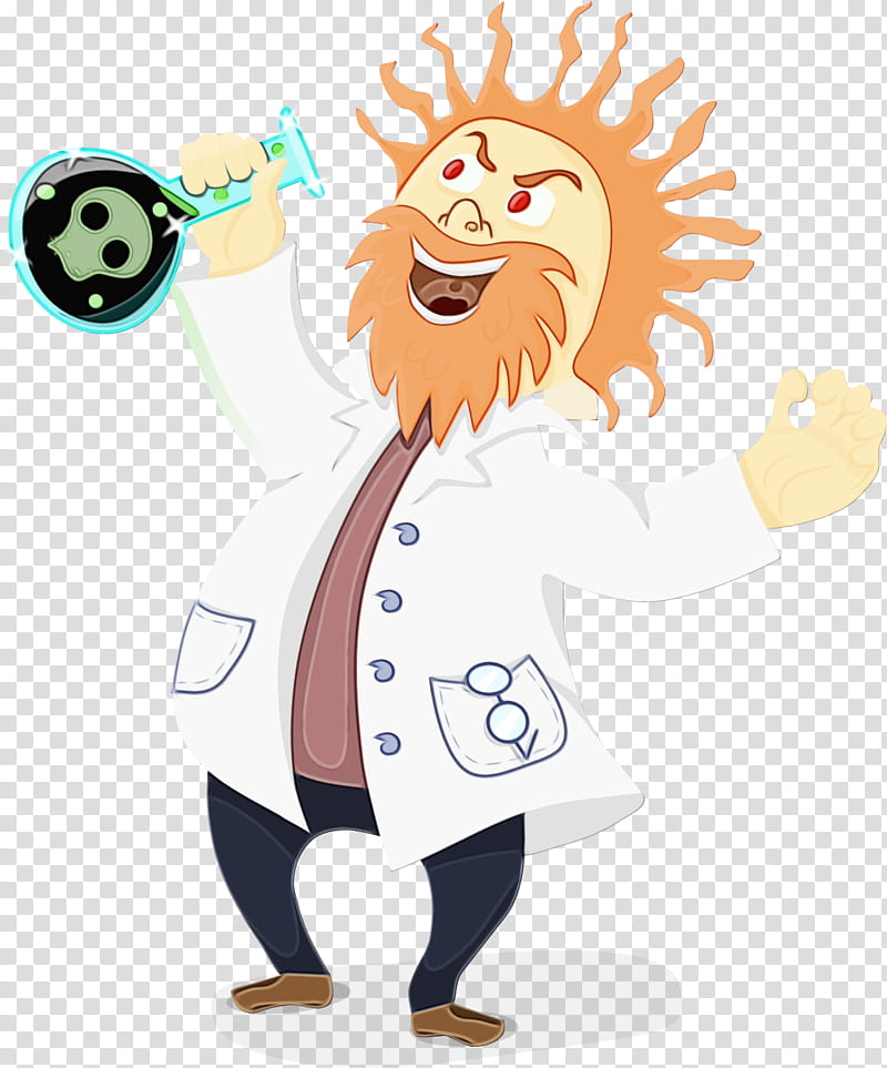 Scientist, Mad Scientist, Science, Drawing, Cartoon transparent background PNG clipart