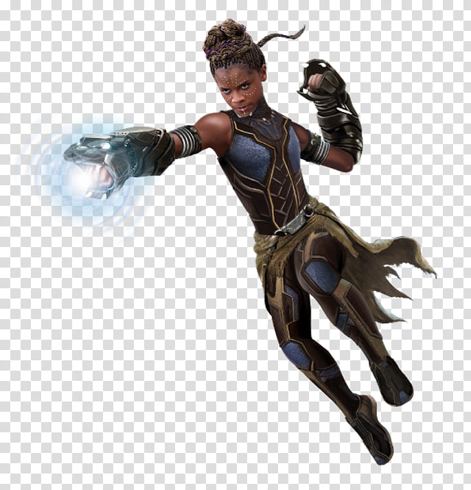 UPDATED Shuri , woman wearing blue-and-brown outfit character transparent background PNG clipart