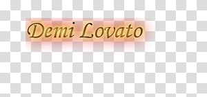 Texto de Demi Lovato transparent background PNG clipart thumbnail