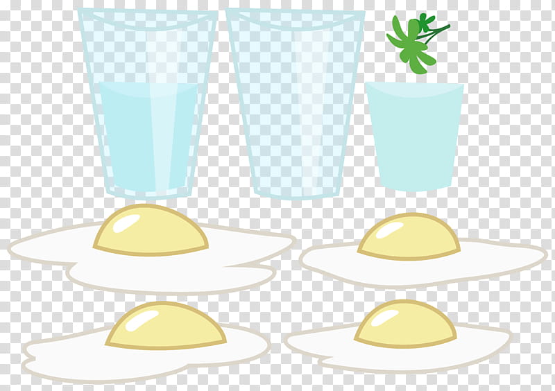 MLP Resource Clutter , fried eggs and drinking glass illustrations transparent background PNG clipart