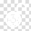 White Symbols Icons, Cadena ouvert, white padlock transparent background PNG clipart