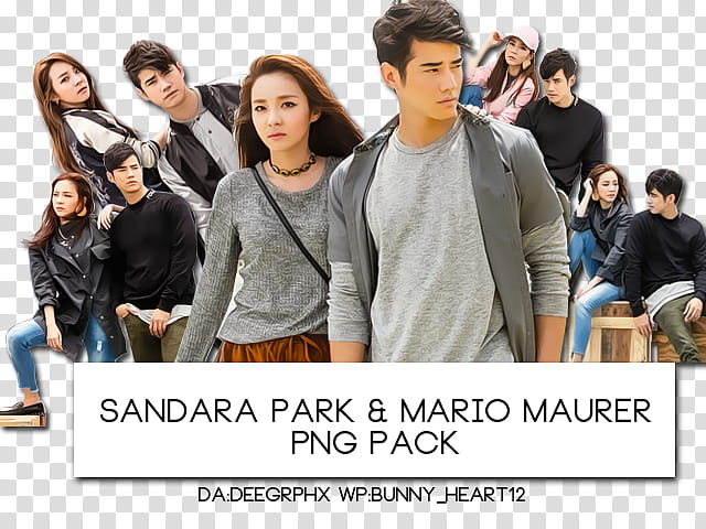 Sandara Park and Mario Maurer transparent background PNG clipart