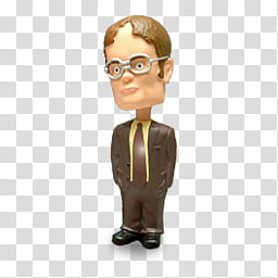 The Office Collection, bobblehead figurine of man transparent background PNG clipart
