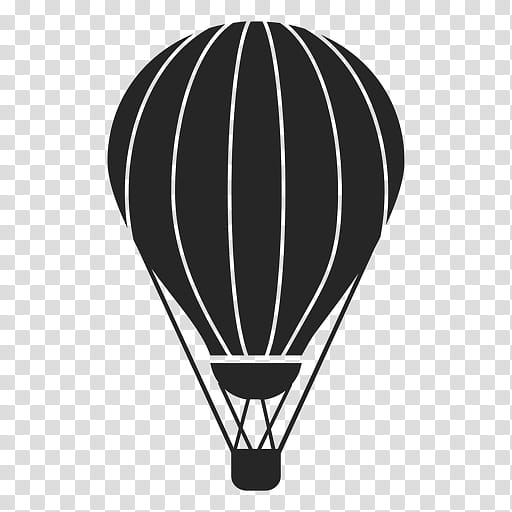 Hot Air Balloon Silhouette, Aerostat, Vintage Hot Air Balloon, Aerostatics, Hot Air Ballooning, Black, Air Sports, Vehicle transparent background PNG clipart