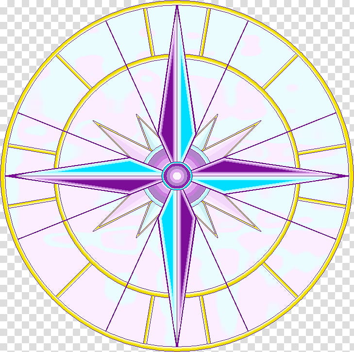 Daemon&#;s Floor, violet, pink, and blue compass symbol transparent background PNG clipart