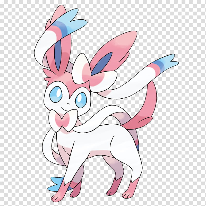 Sylveon Hi-Res Artwork, Sylveon Fairy Pokemon illustration transparent background PNG clipart