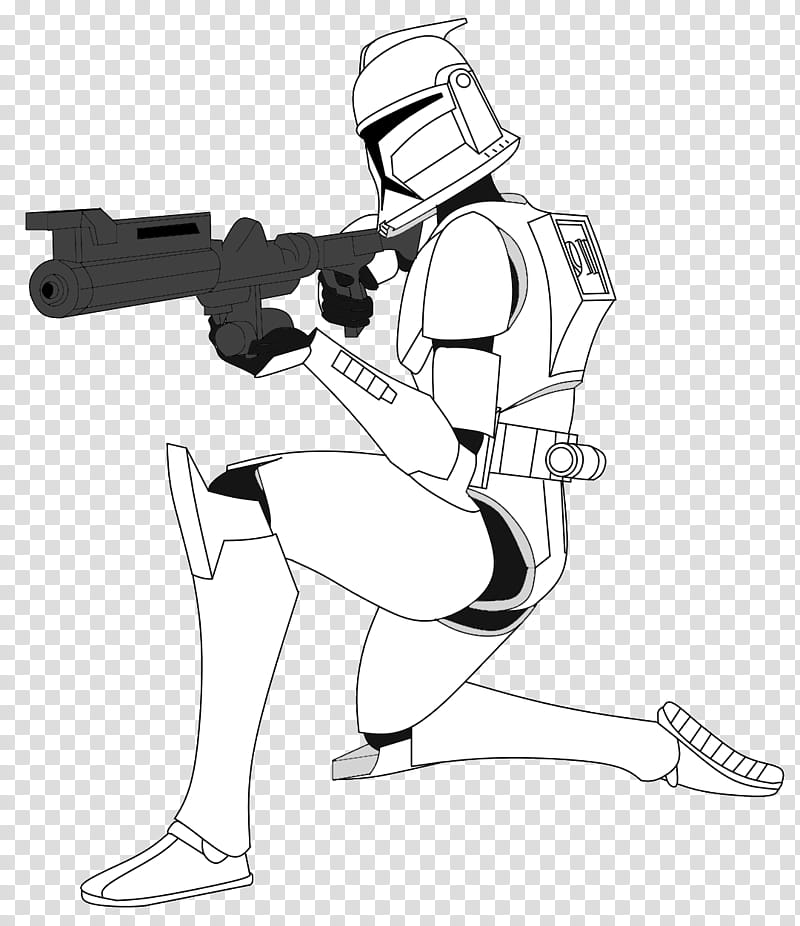 Clone Trooper with DC A v transparent background PNG clipart