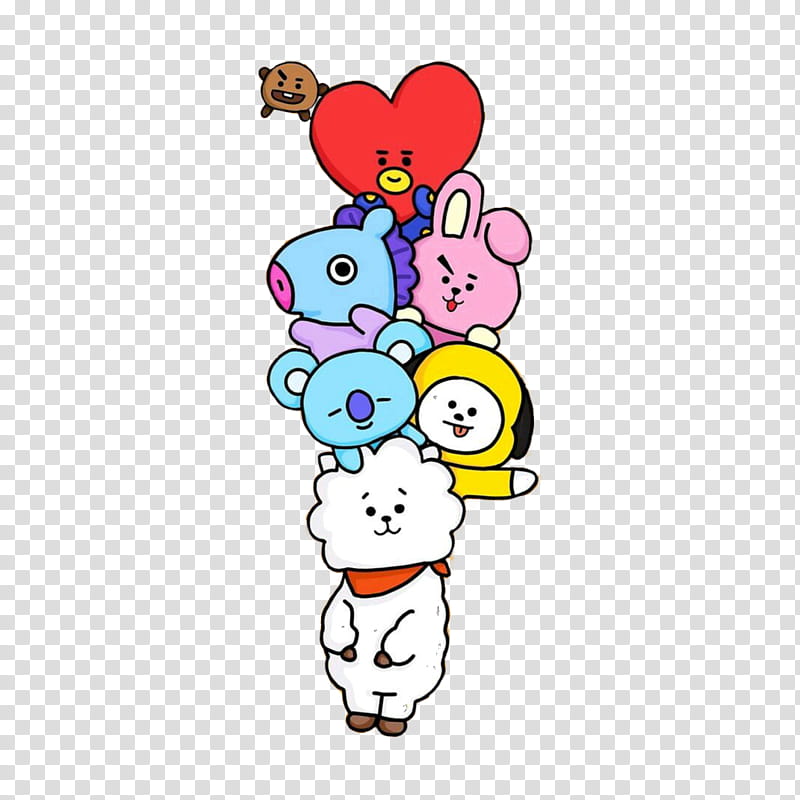 Sticker Balloon, Bts, Line Friends, Kpop, Blood Sweat Tears, Bts Army, V, Jhope transparent background PNG clipart