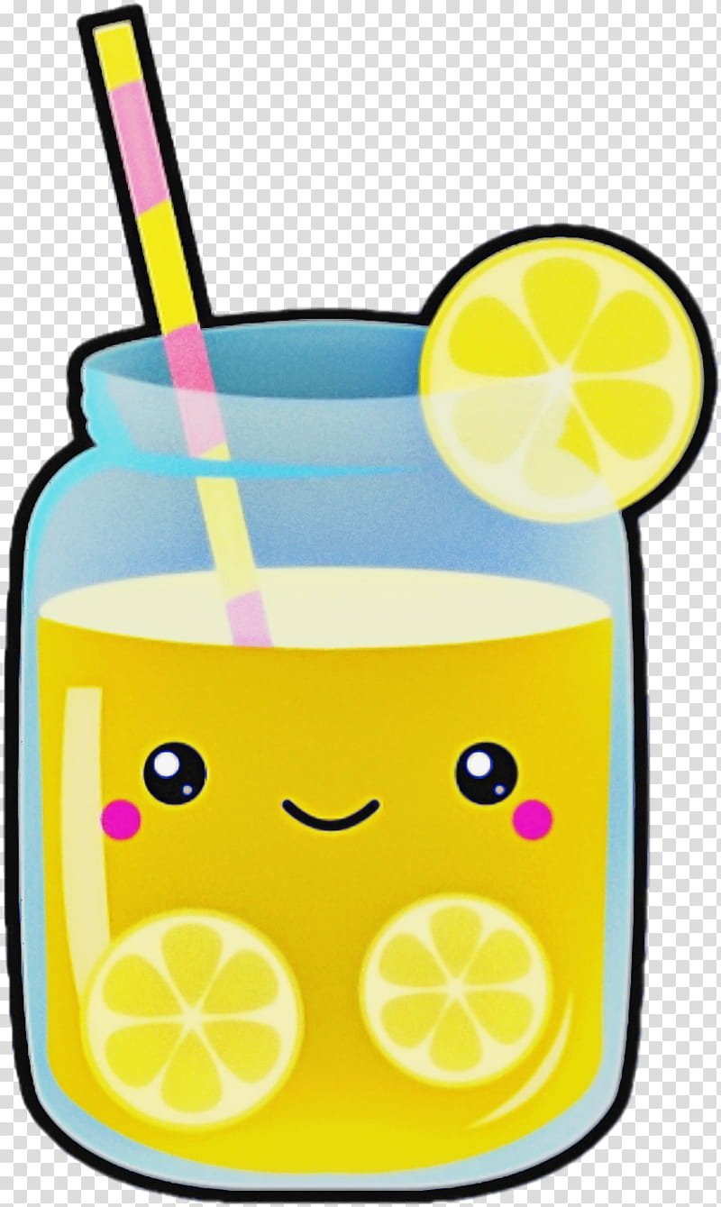 lemonade drink yellow lemon citrus, Smiley, Soft Drink, Nonalcoholic Beverage transparent background PNG clipart