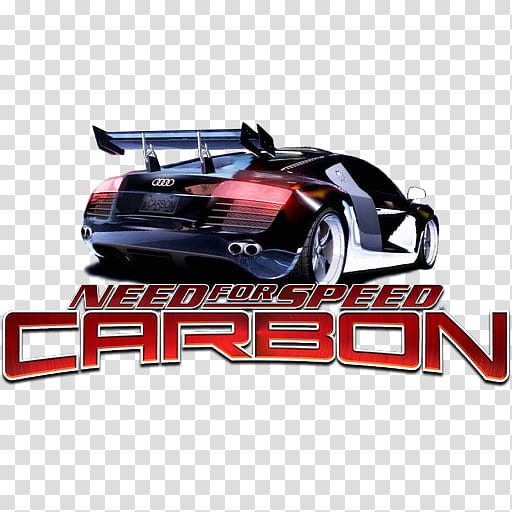 NFS Carbon icon, black Need for Speed Carbon Audi R car transparent background PNG clipart