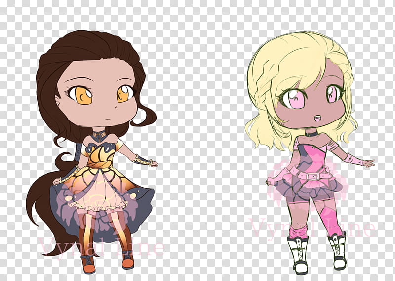 Sketchy Adopts   Closed, two female anime characters transparent background PNG clipart