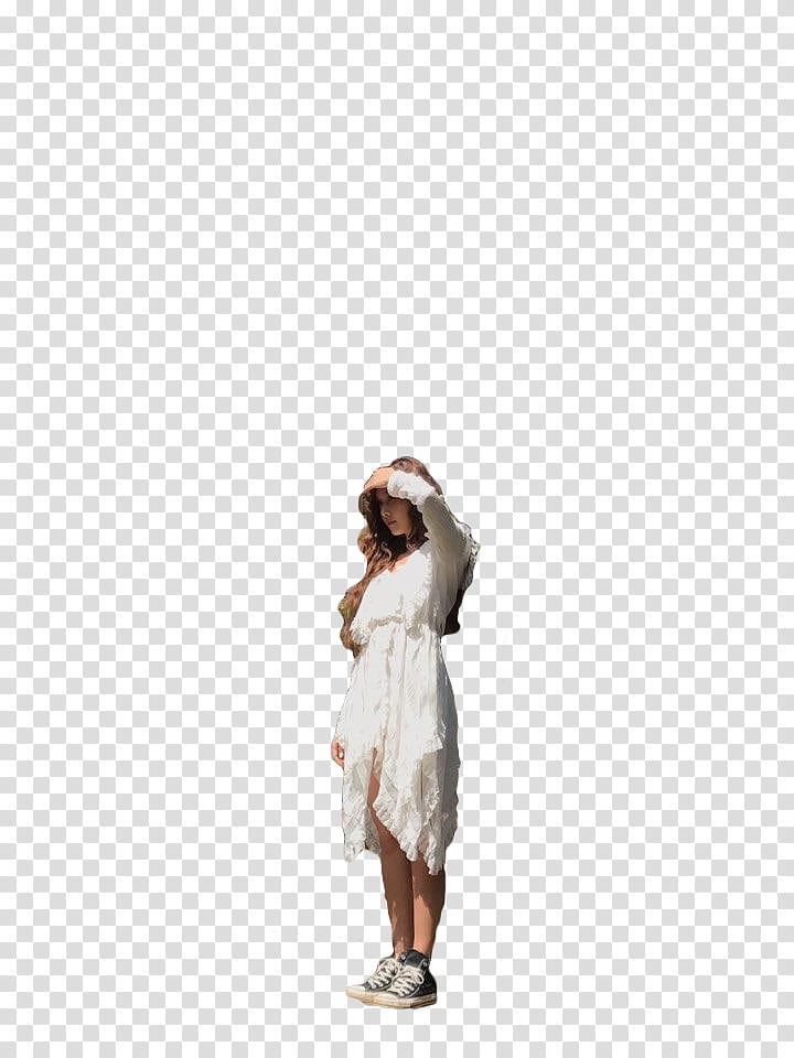 RENDER JESSICA BECAUSE IT S SPRING, standing woman wearing white dress transparent background PNG clipart